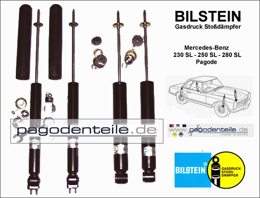 Bilstein Gasdruck Stoßdämpfer Mercedes 230 SL - 280 SL Pagode